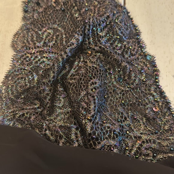 VICTORIA’S SECRET | Y2K black lingerie teddy & matching thong Sz Large NWOT - Picture 2 of 5